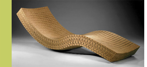 cortica chaise made of cork
