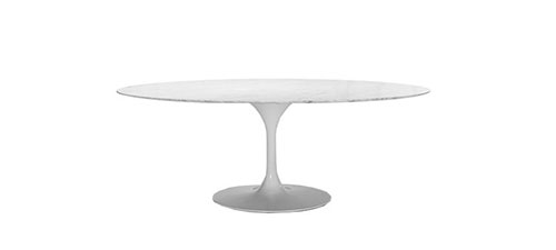 Flor Oval Dining Table - Marble