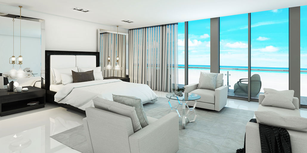 Modern Ocean-front Bedroom